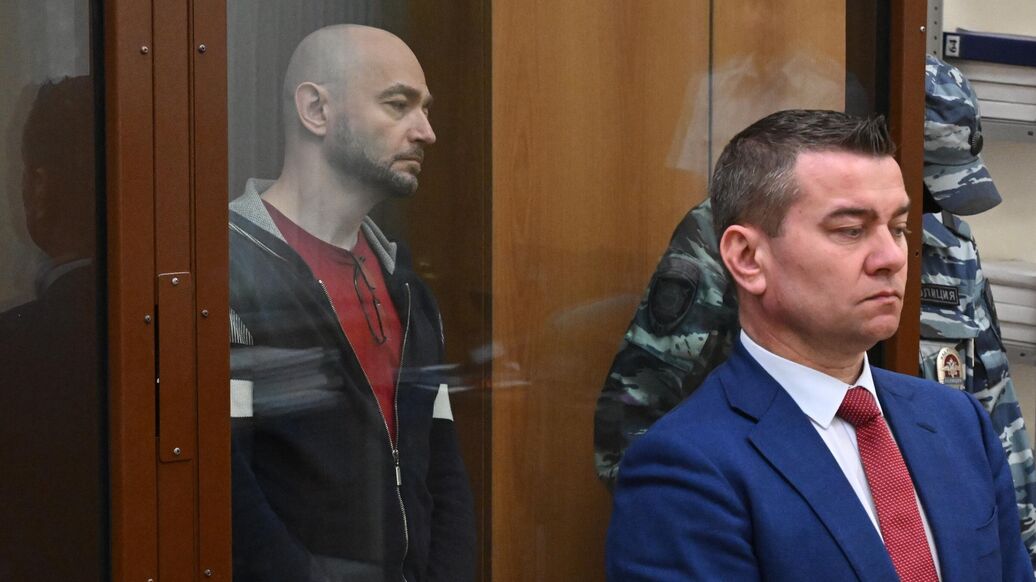 © РИА Новости / Кирилл КаллиниковПерейти в медиабанк<br>Максим Паршин во время оглашения приговора в Хамовническом районном суде Москвы