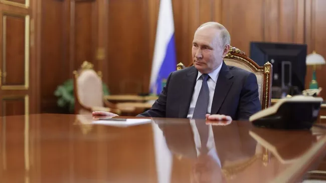Встреча Путина с председателем Госдумы Володиным