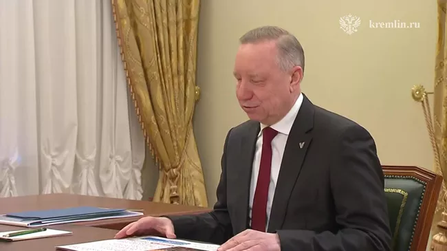 Путин на встрече с губернатором Санкт-Петербурга Александром Бегловым