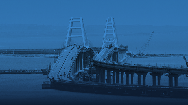 Заходное медиа для инфографики Крымский мост