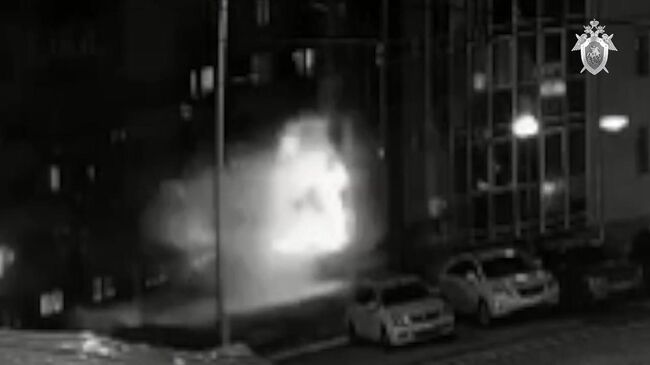 Видео из Ханты-Мансийска, где у готовивших теракт украинских агентов взорвалась бомба