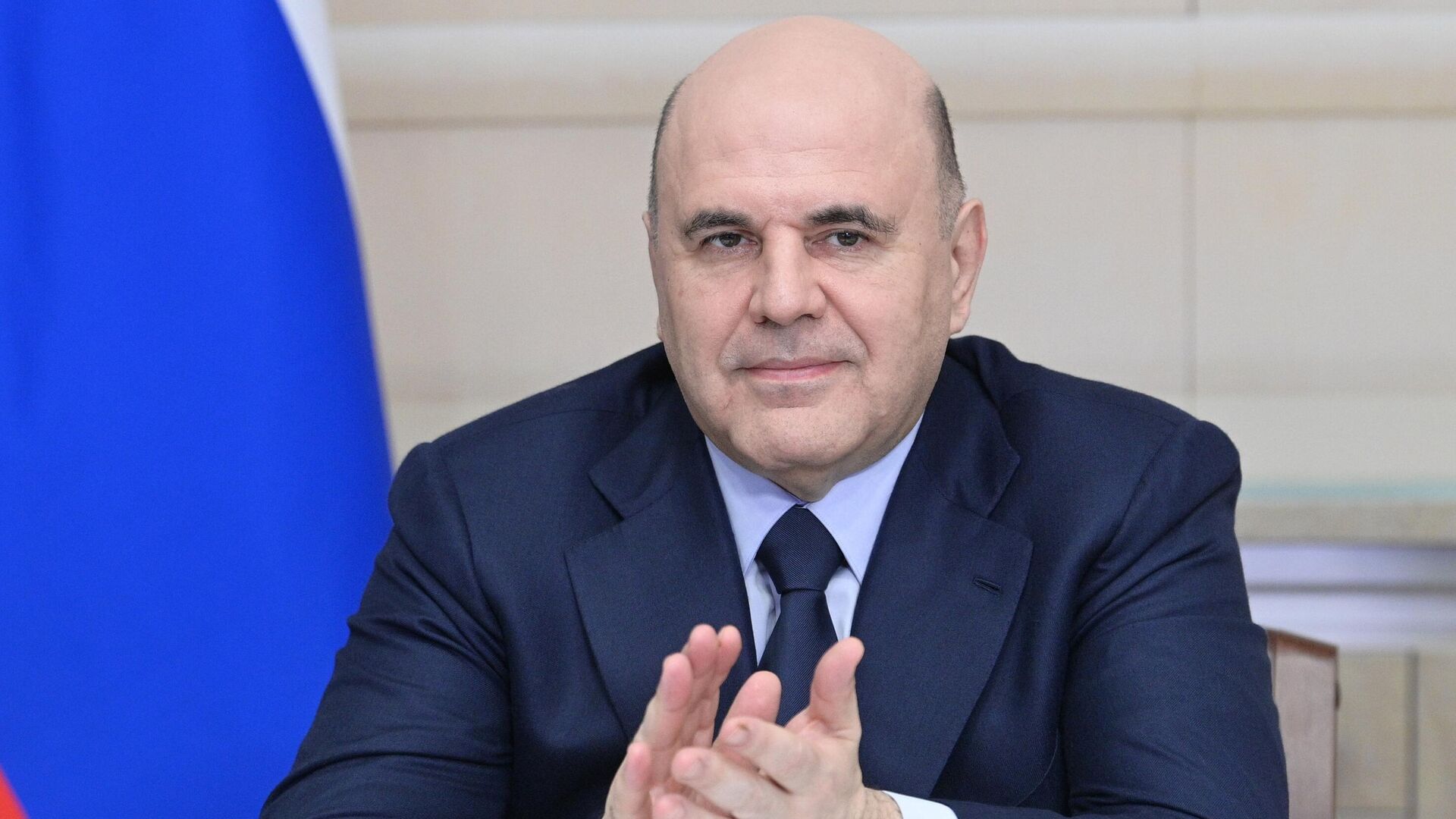 Председатель правительства РФ Михаил Мишустин в режиме видеоконференции дал старт строительству автомобильного моста через реку Туманную в Приморском крае. 30 апреля 2025 года - РИА Новости, 1920, 30.04.2025