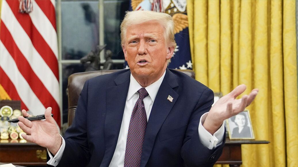 © AP Photo / Evan Vucci<br>Президент США Дональд Трамп. Архивное фото