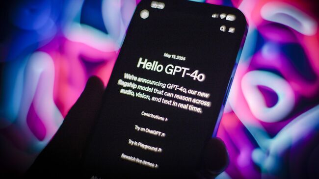 Приложение ChatGPT на мобильном устройстве