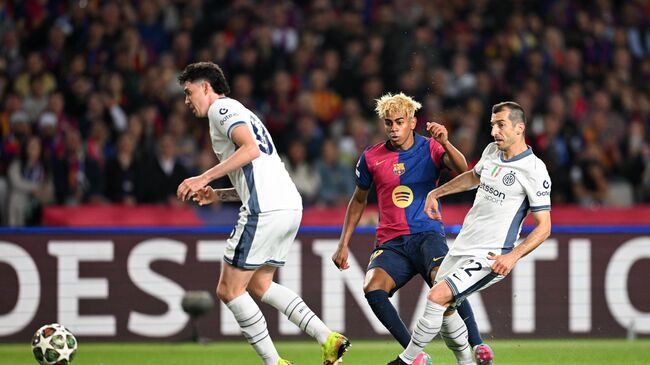 Эпизод матча ЛЧ Барселона - Интер