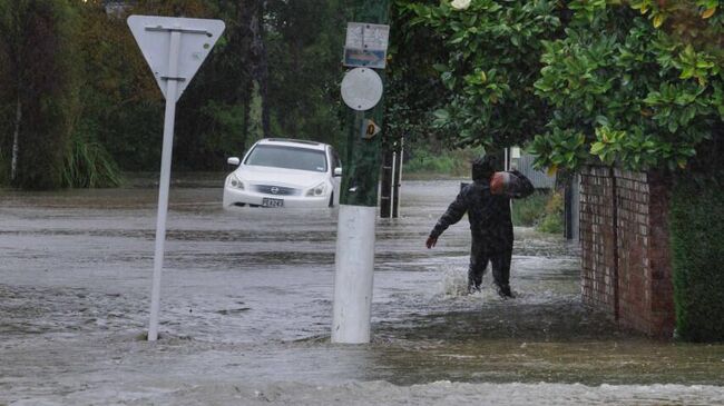 Наводнение в городе Крайстчерч, Новая Зеландия