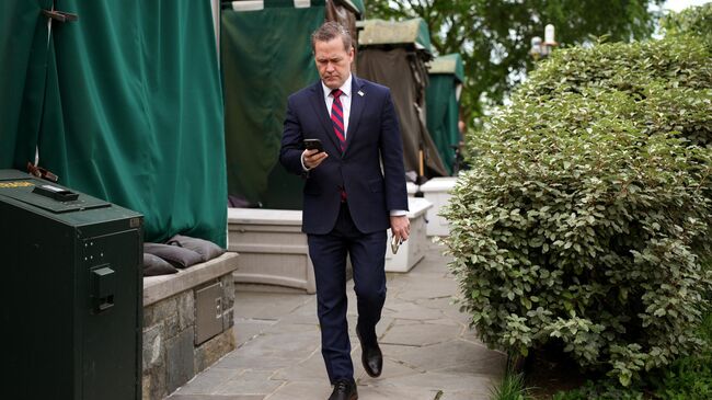 Советник по национальной безопасности Майкл Уолтц в Белом доме в Вашингтоне, США. 1 мая 2025 года