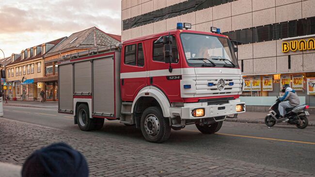 Пожарная машина в Норвегии