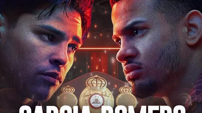 Постер боя Гарсия VS Ромеро