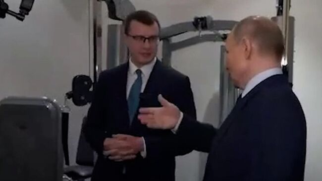 Тренажерный зал, в котором занимается Путин