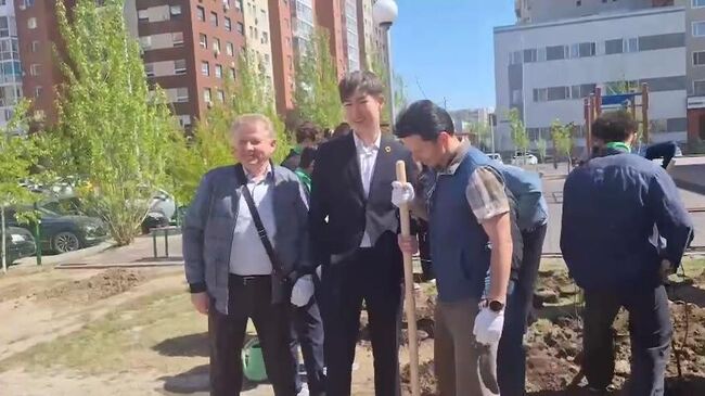 Международная акция Сад памяти прошла в Астане