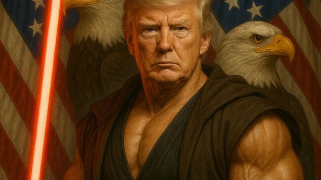 Изображение Трампа в образе из Звездных войн, опубликованное Белым домом