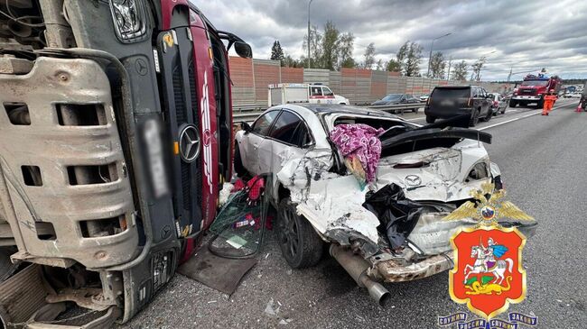 На месте ДТП с участием четырех автомобилей в Истре