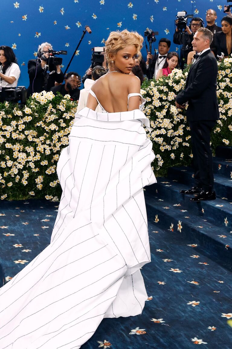 Певица Tyla на ковровой дорожке Met Gala 2025 в Метрополитен-музее в Нью-Йорке Певица Tyla на ковровой дорожке Met Gala 2025 в Метрополитен-музее в Нью-Йорке