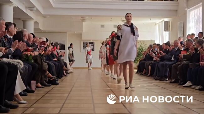 Модный показ в Минске, посвященный Победе в Великой Отечественной войне
