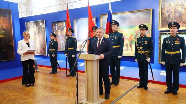 Открытие выставки участников СВО Воины Байкала в Иркутском областном художественном музее