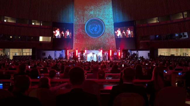 Концерт Хора Турецкого в зале Генассамблеи ООН