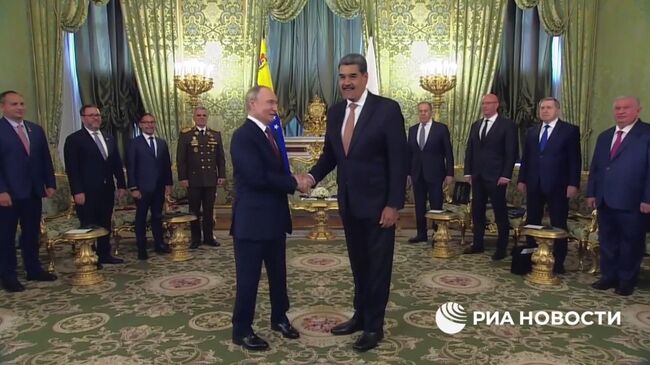 Переговоры Путина с президентом Венесуэлы Мадуро в Кремле