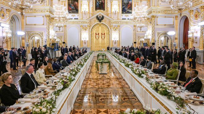 Обед от имени президента РФ для глав иностранных делегаций, прибывших на торжества по случаю празднования 80-летия Победы в Великой отечественной войне