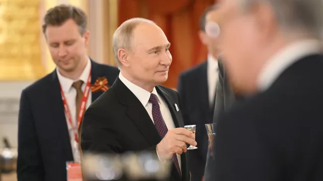Обед от имени президента РФ для глав иностранных делегаций, прибывших на торжества по случаю празднования 80-летия Победы в ВОВ 