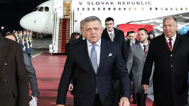 Прилет премьер-министра Словакии Роберта Фицо в Москву для участия в праздновании 80-летия Победы