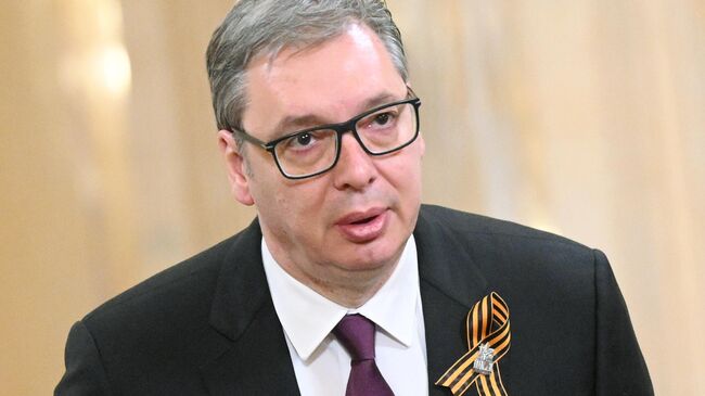 Президент Сербии Александр Вучич прибыл в Москву для участия в праздновании 80-летия Победы