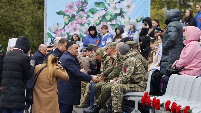 Губернатор Тверской области Игорь Руденя в Ржеве принял участие в торжествах в честь 80-летия Великой Победы