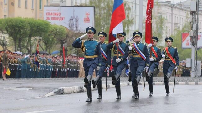 Военный парад в честь 80-й годовщины Победы в Великой Отечественной войне в Красноярске