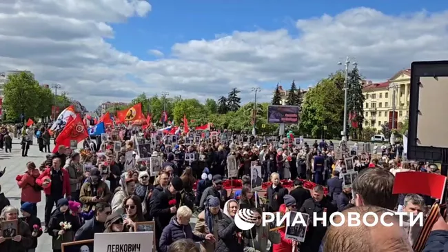 Акция Бессмертный полк в Минске