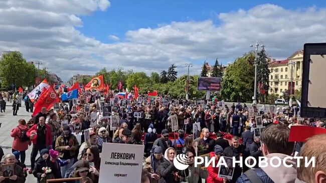 Акция Бессмертный полк в Минске