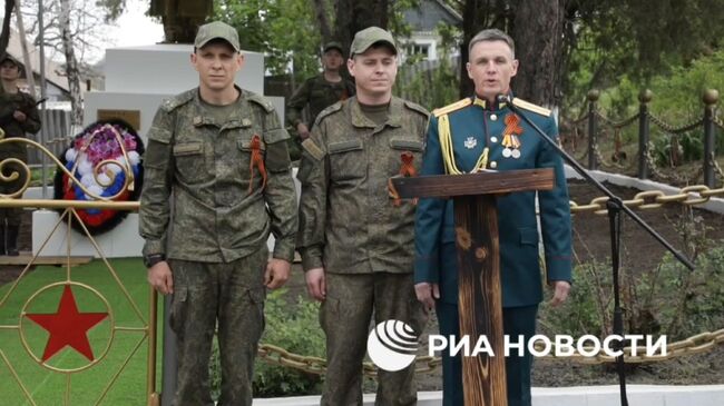 Выступление ансамбля инженерных войск ВС России в зоне СВО