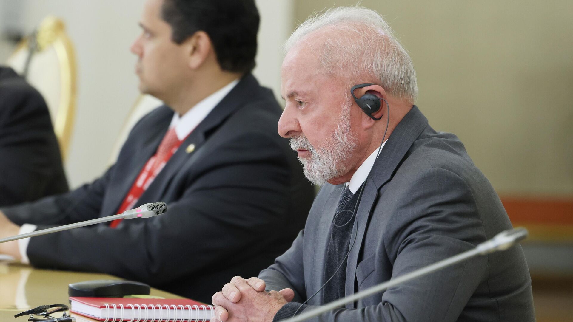 Президент Бразилии Луис Инасиу Лула да Силва во время встречи с президентом РФ Владимиром Путиным - РИА Новости, 1920, 09.05.2025