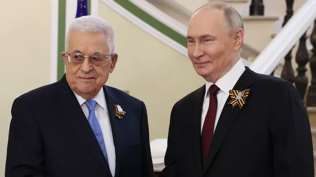 Встреча Путина с Президентом Государства Палестина Махмудом Аббасом