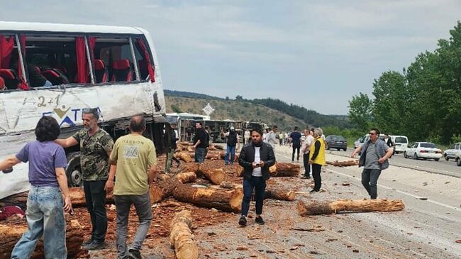 На месте ДТП на западе Турции