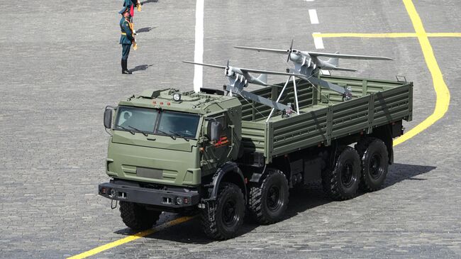 БПЛА Орлан-10 на Красной площади в Москве на военном параде, посвященном 80-летию Победы в Великой Отечественной войне