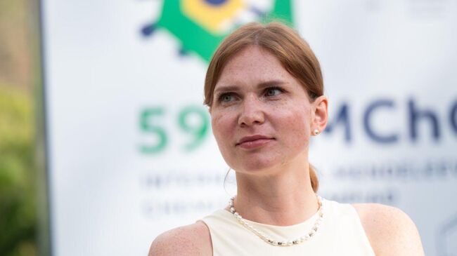 Генеральный директор Фонда Мельниченко, сопредседатель оргкомитета 59-ой Международной Менделеевской олимпиады Татьяна Журавлева