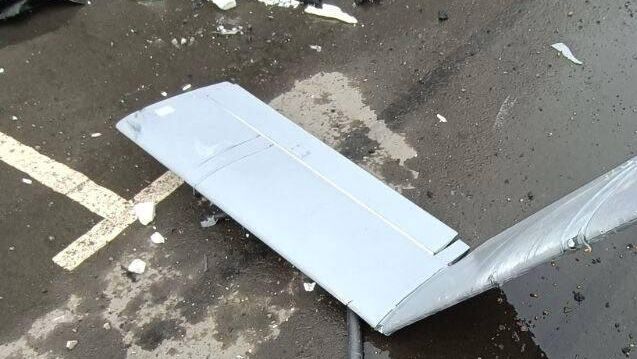 Обломки БПЛА ВСУ  - РИА Новости, 1920, 11.08.2025