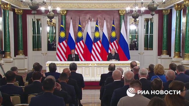 Путин: отношения России и Малайзии находятся на подъеме