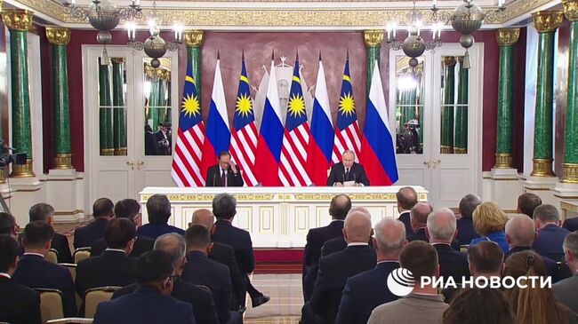 Путин о прямом авиасообщении между Россией и Малайзией