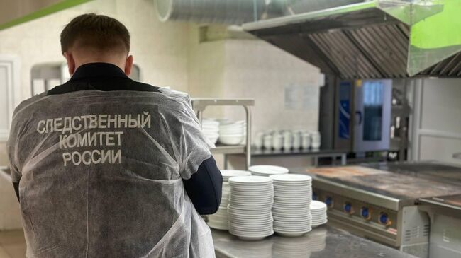 Работа СК РФ на месте отравления учащихся гимназии в чувашской Шумерле