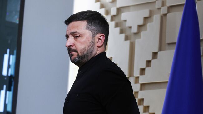 Владимир Зеленский после встречи с президентом Турции Реджепом Тайипом Эрдоганом в Анкаре. 15 мая 2025