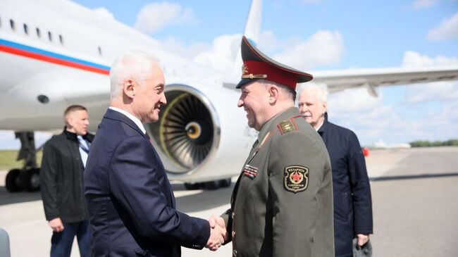 Глава Минобороны РФ Андрей Белоусов прибыл в Минск. 16 мая 2025