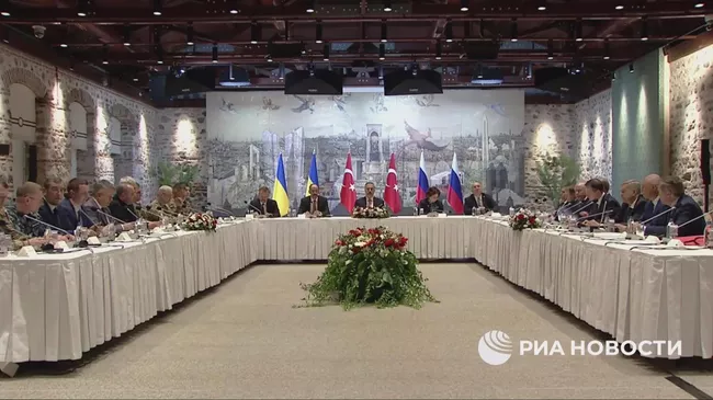 Встреча делегаций России и Украины в Стамбуле