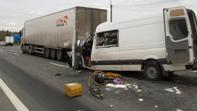 На месте ДТП в Сергиево-Посадском городском округе