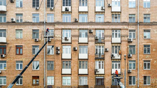 Промывка фасадов в Москве Промывка фасадов в Москве