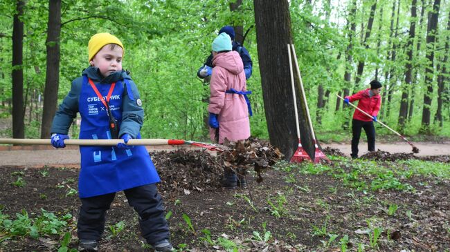 Общегородской субботник в Москве Общегородской субботник в Москве