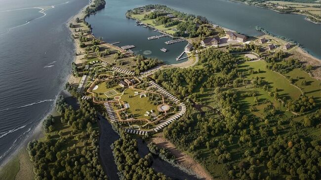 Курортный комплекс на острове Большой Уссурийский в Хабаровском крае