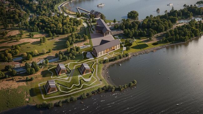 Курортный комплекс на острове Большой Уссурийский в Хабаровском крае