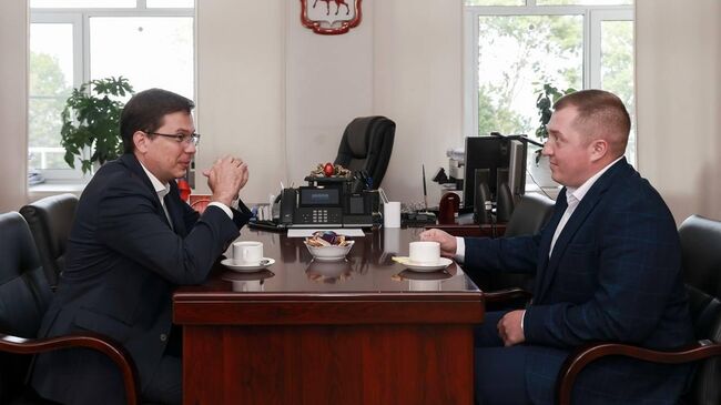 Глава Нижнего Новгорода Юрий Шалабаев и назначенный замглавы администрации Владимир Анисимов