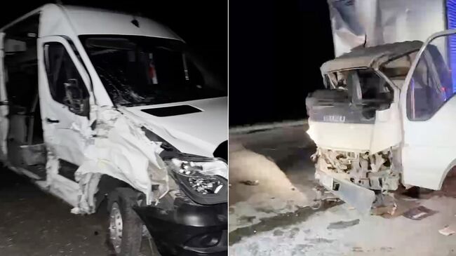 ДТП на дороге Красноярск - Кемерово, в которое попала команда Миланы Хаметовой